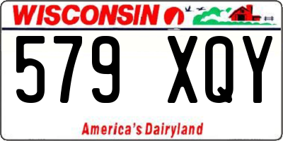 WI license plate 579XQY
