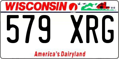WI license plate 579XRG