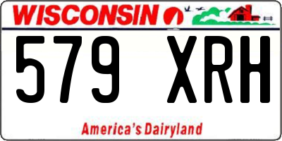 WI license plate 579XRH