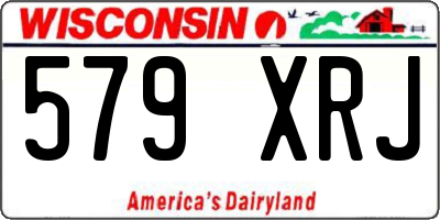 WI license plate 579XRJ
