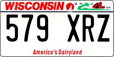 WI license plate 579XRZ