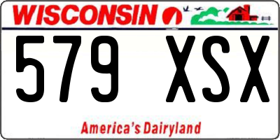 WI license plate 579XSX
