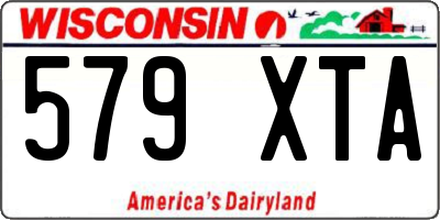 WI license plate 579XTA