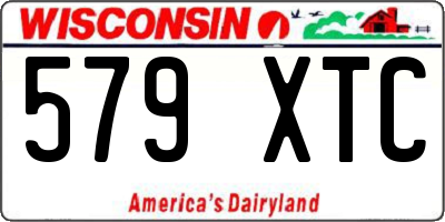 WI license plate 579XTC