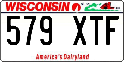 WI license plate 579XTF