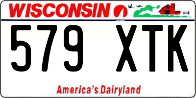 WI license plate 579XTK