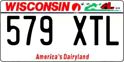 WI license plate 579XTL