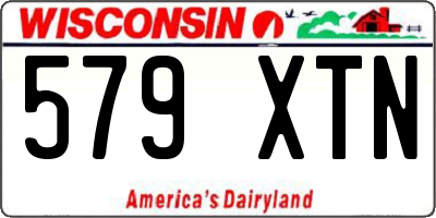 WI license plate 579XTN