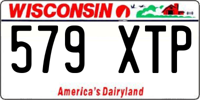 WI license plate 579XTP