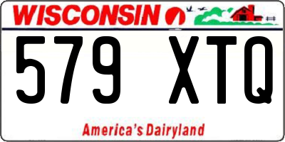 WI license plate 579XTQ