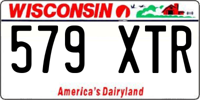 WI license plate 579XTR