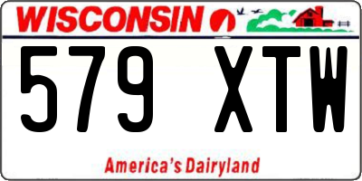 WI license plate 579XTW