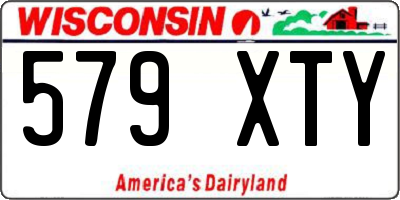 WI license plate 579XTY