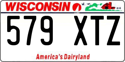 WI license plate 579XTZ