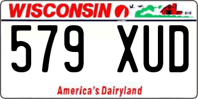 WI license plate 579XUD