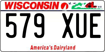 WI license plate 579XUE