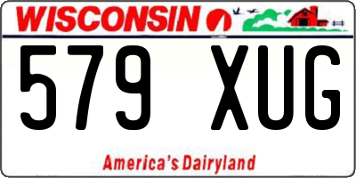 WI license plate 579XUG