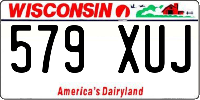 WI license plate 579XUJ