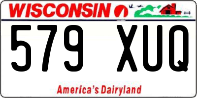 WI license plate 579XUQ