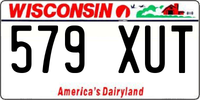 WI license plate 579XUT