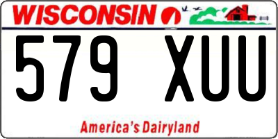WI license plate 579XUU