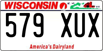 WI license plate 579XUX