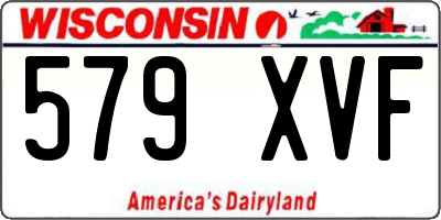 WI license plate 579XVF