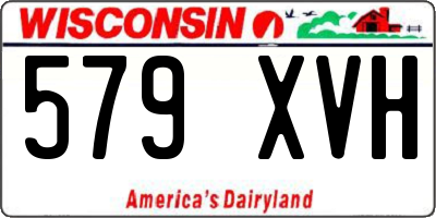 WI license plate 579XVH