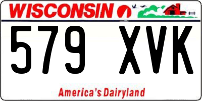 WI license plate 579XVK