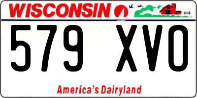 WI license plate 579XVO