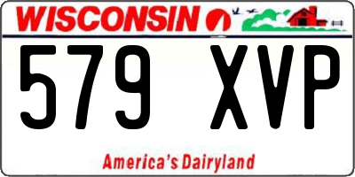 WI license plate 579XVP