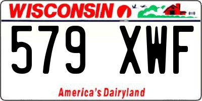 WI license plate 579XWF