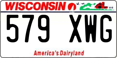 WI license plate 579XWG