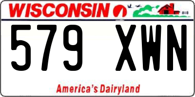 WI license plate 579XWN