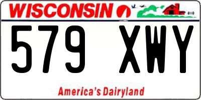 WI license plate 579XWY