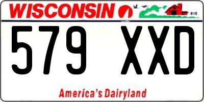 WI license plate 579XXD