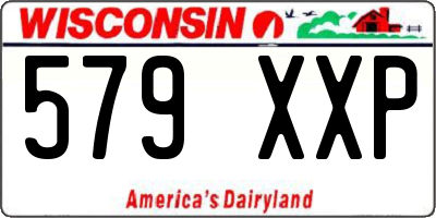 WI license plate 579XXP