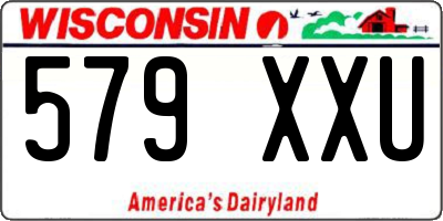 WI license plate 579XXU