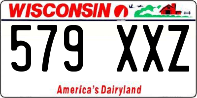 WI license plate 579XXZ