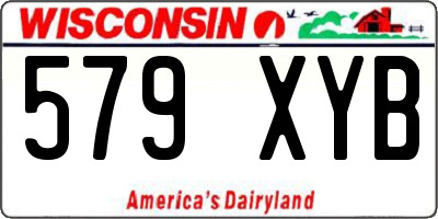 WI license plate 579XYB