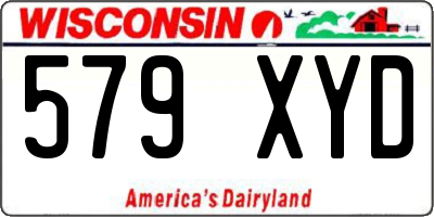 WI license plate 579XYD