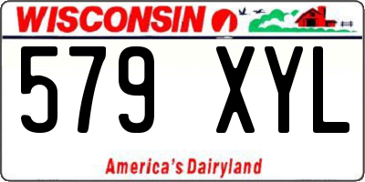 WI license plate 579XYL