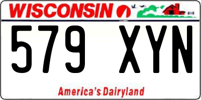 WI license plate 579XYN