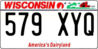 WI license plate 579XYQ