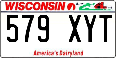 WI license plate 579XYT