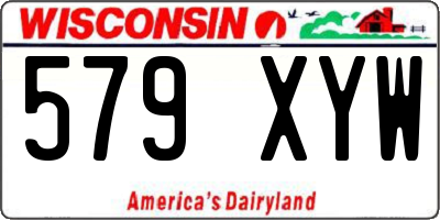 WI license plate 579XYW