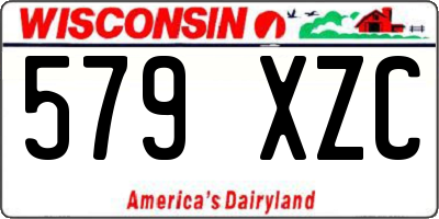 WI license plate 579XZC