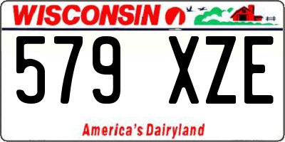 WI license plate 579XZE
