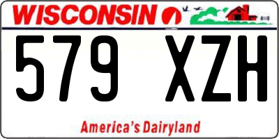 WI license plate 579XZH
