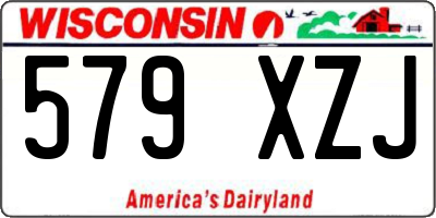 WI license plate 579XZJ